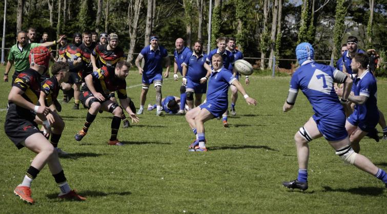 Liam Eaton sets The Blues on the attacks. Picture William John